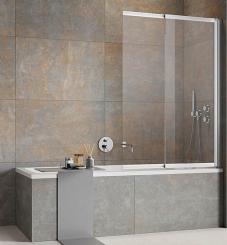 Schröder Schiebefalttür auf Wanne  2-teilig 1400x1000 mm 