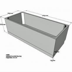 Schröder Wannenträger für Rechteckbadewanne Dina Duo 180x80 cm 