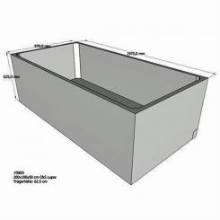 Schröder Wannenträger für Rechteckbadewanne Lupor 200x100 cm