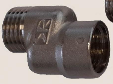 Heizkörper S-Anschluss 1/2'' IG auf 1/2" AG Achsabstand 10 mm