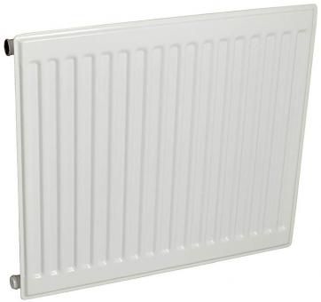 sanicomfort Plattenheizkörper Typ 10 mit Laschen Höhe 600 mm x600 mm Breite, verkehrsweiß RAL 9016