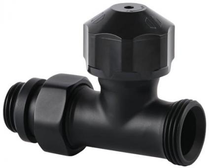 sanicomfort Thermostatventil Unterteil Durchgang schwarz matt 