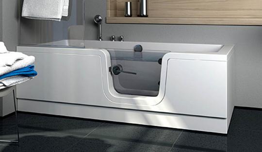 Schröder Acryl Badewanne mit Tür Puerta 170x80x40 cm links 