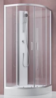 GEO fast Komplettdusche Runddusche 2100x900x900 mm silber 