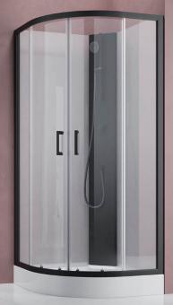 GEO fast Komplettdusche Runddusche 2100x900x900 mm schwarz 