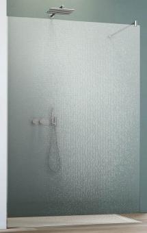 GEO Flex Walk-In 12 mm Crash-Glas hell mit Versiegelung 