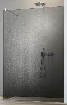 GEO Flex Walk-In 12 mm Crash-Glas grau mit Versiegelung 