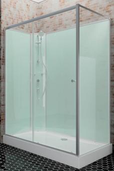 Schulte Duschkabine Fertigdusche Ibiza 1200x900 mm, Funktionsteil links