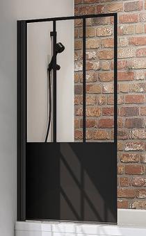 Schulte Black Style Duschwand 1-teilig 1400x800 mm Dekor Atelier 5 