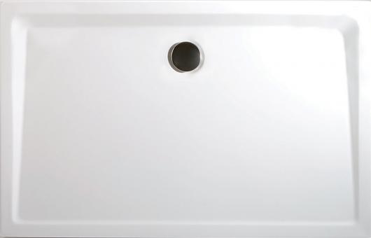 Schulte Acryl Rechteck Duschtasse extra flach alpinweiß 800x1000 mm