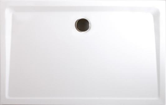 Schulte Rechteck-Duschbecken Mineralguss extra flach alpinweiß 800x1000 mm