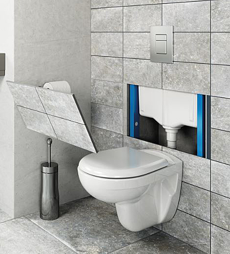 Setma Watersan Wall Magnethalter Grohe Vorwandelement mit Hebeanlage