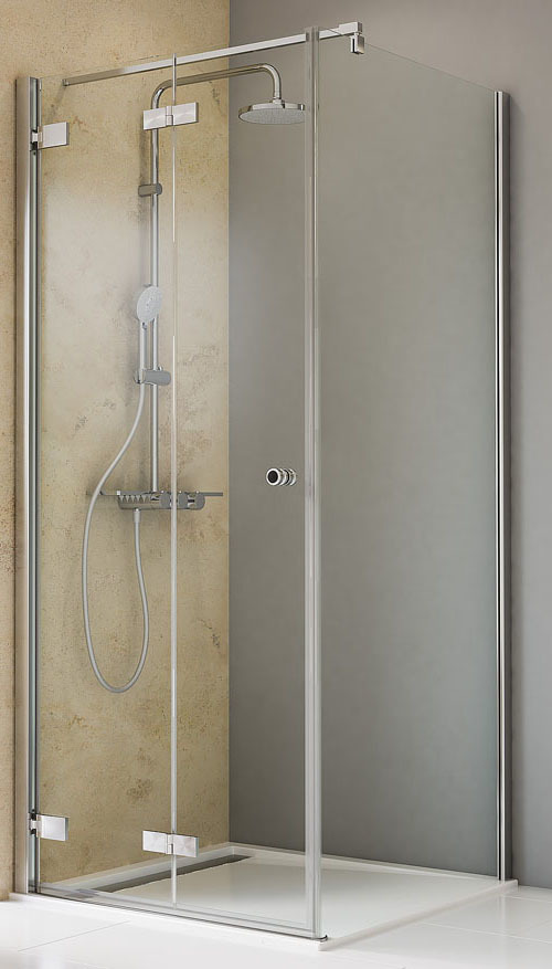 Schulte Eckduschkabine Toura Drehfalttür mit Seitenwand