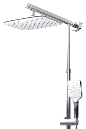 Schulte DuschMaster Rain II D96364 zur Nachrüstung chrom/weiß