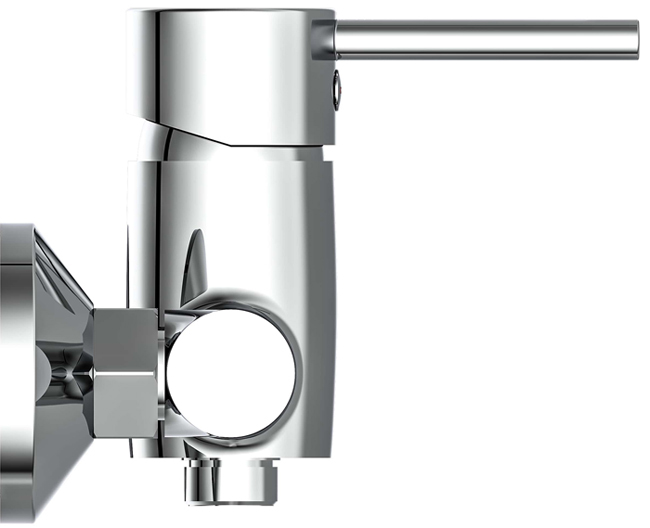 Einhebel Aufputz Brausearmatur chromoptik