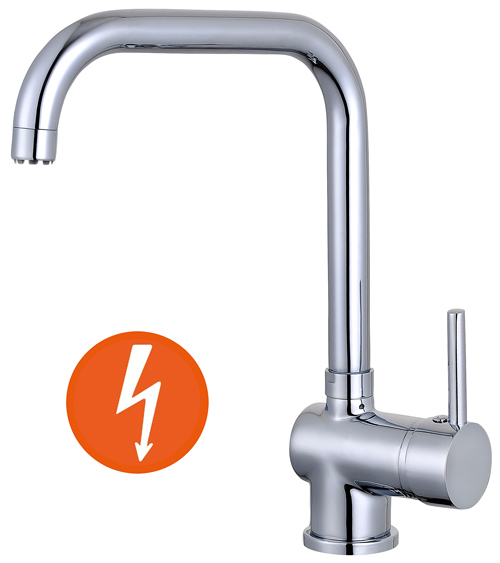 Niederdruck Einhand Spültischarmatur hoher Auslauf 3 Farben